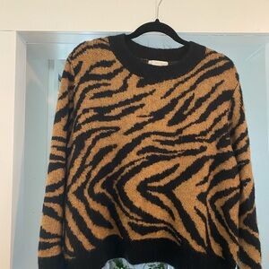 Zebra Print Sweater